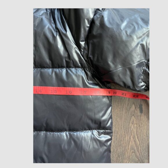 Haven Outerwear Mid-Length Shiny Black Puffer Jacket Size XS Insulated Quilted - Picture 6 of 9